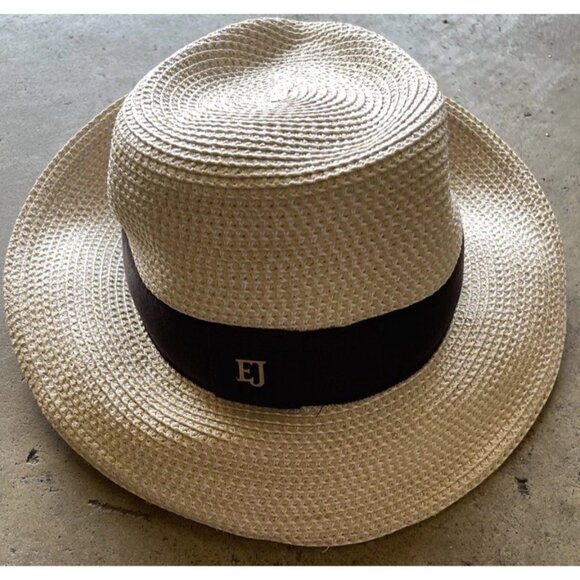 Eric Javits Squishee Instinct Hat Womens One Size Natural Black Sun UPF 50+ - Picture 3 of 14